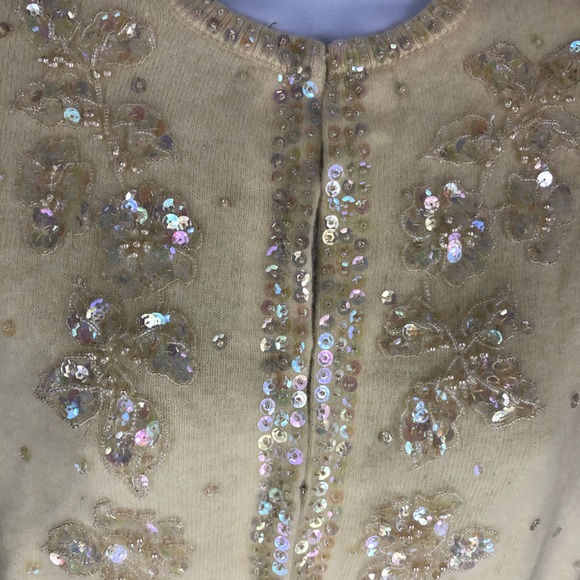 Vintage The Broadway Women's Cream Sweater S - Picture 2 of 5